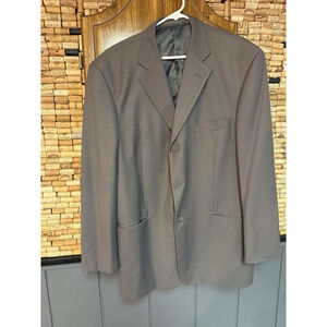Angelo Rossi Blazer Jacket Mens 48R Dark Gray Solid Three Buttons Made In Italy